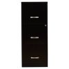 Black Metal 3-Drawer Vertical Key Locking File Cabinet