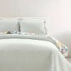 King/CAL King 3 Piece Botanical Floral Lightweight Quilt Set