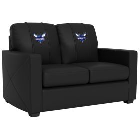 Silver Loveseat with Charlotte Hornets Primary
