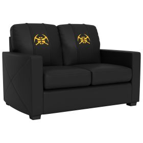 Silver Loveseat with Denver Nuggets Secondary Logo