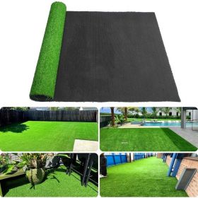 3ft x 16ft Premium Artificial Turf Mat with Drainage Holes. Thick Fake Grass with Rubber Backing, Ideal for Indoor/Outdoor Pet Areas, Garden, Law