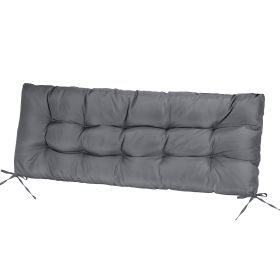 1Pc Bench Seat Cushion For Indoor Outdoor Furniture Water-Resistant Or Non-Water-Resistant Options 8CM Or 10CM 51.18 X 19.68IN For Garden Patio Balcon (Option: Waterproof 8CM Grey)