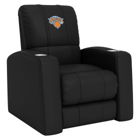 Relax Home Theater Recliner with New York Knicks Logo (Material: Commercial Grade Synthetic Leather)
