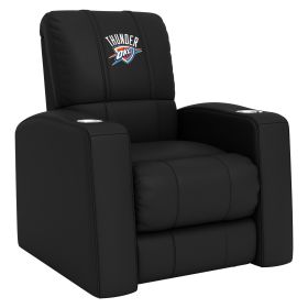 Relax Home Theater Recliner with Oklahoma City Thunder Logo (Material: Top Grain Leather *Custom Order 8 Week Lead time No Returns*)